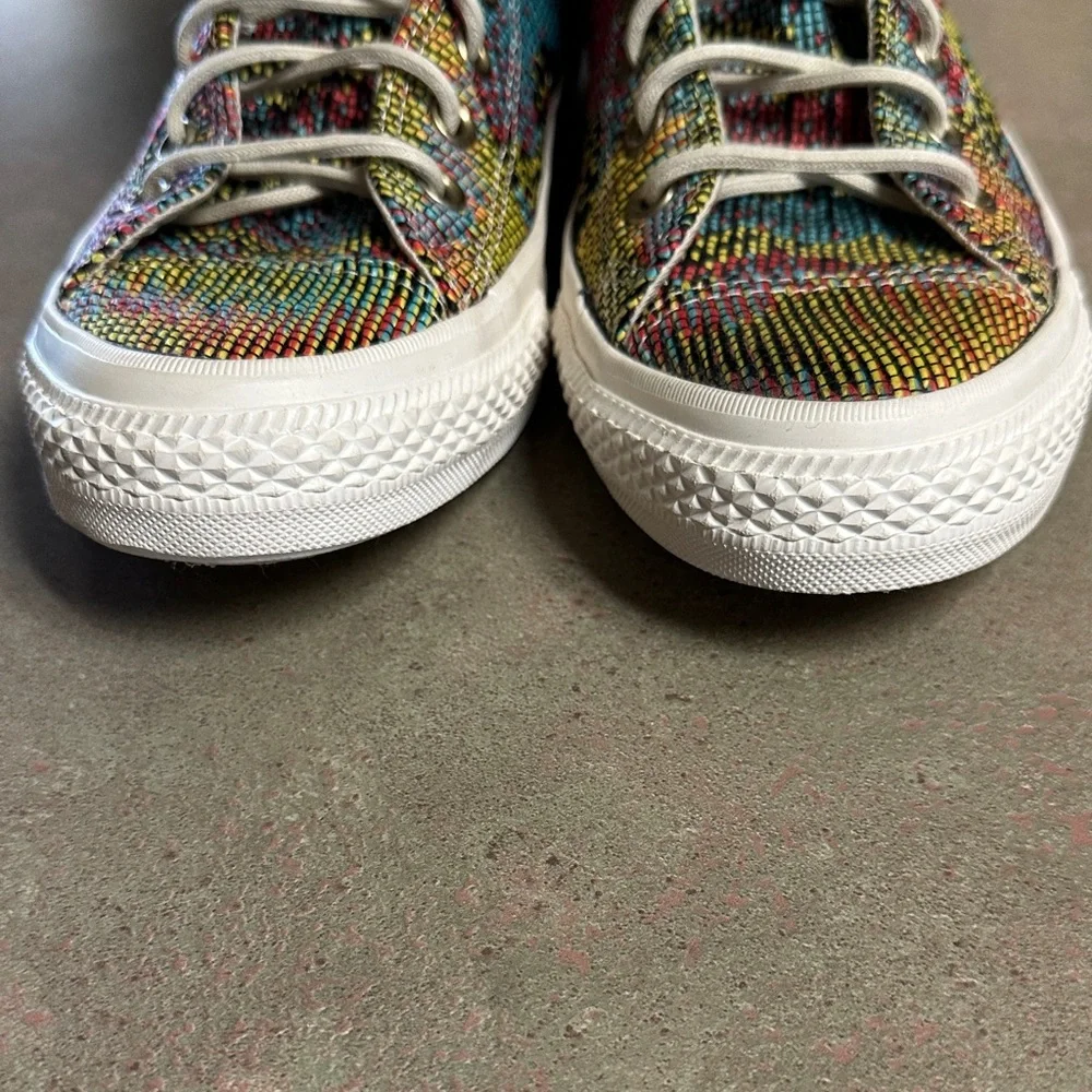 Rare Converse Chuck Taylor All Star Hi Multipanel W Size 10 Embroidered 🆕 - Picture 12 of 13